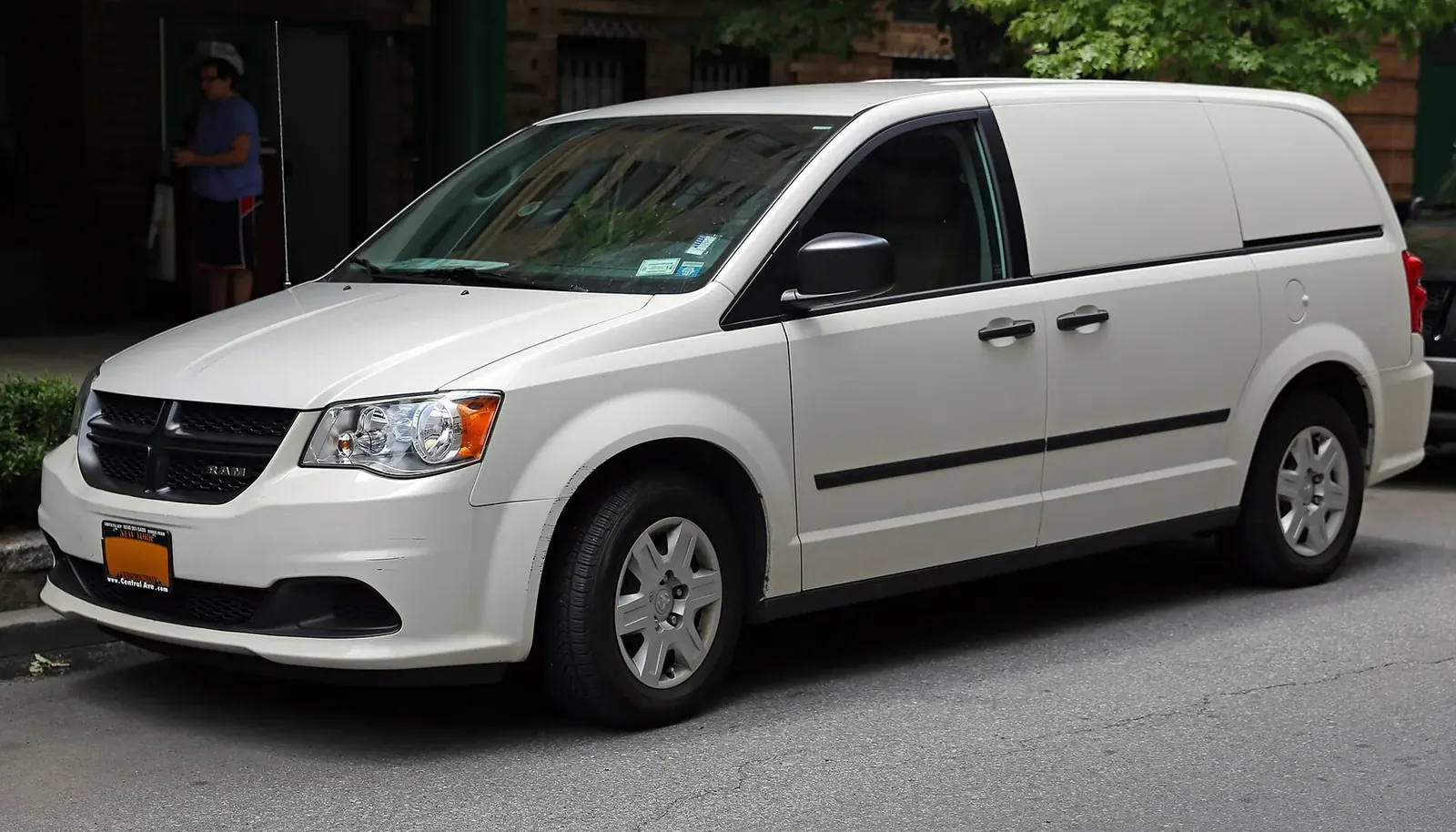 A white cargo van of the type used for multi-stop final mile delivery routes